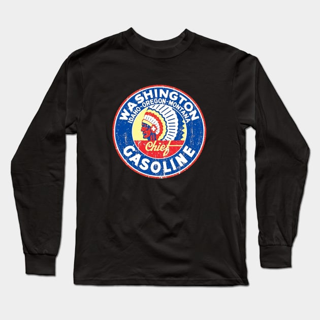 Washington Gasoline Long Sleeve T-Shirt by conydakota